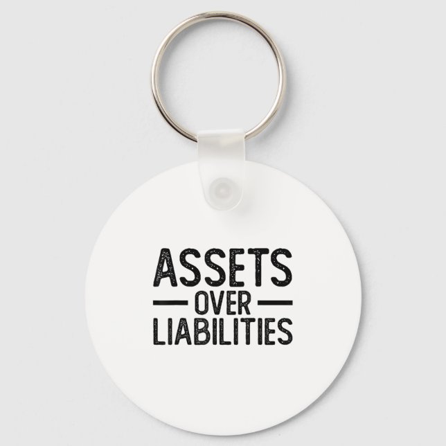 Ets Over Liabilities _ Funny Accountant _ Motivati Nyckelring (Framsida)