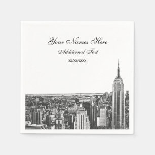 Etsad NYC Stadssiluett, ESB Pappersservett