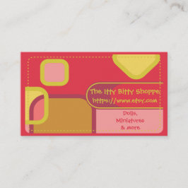 Etsy Shop Färg Blocks Affärskort Visitkort
