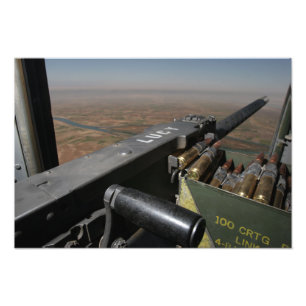 Ett 50 kaliber maskin-vapen fototryck