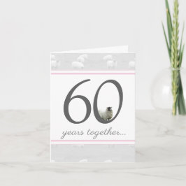 Ett 60-årsjubilékort för diamant make/ fru kort