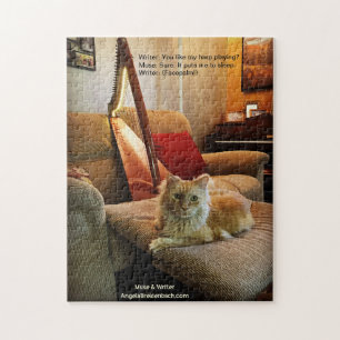 Ett A-muse-pussel - Skadat katt Pussel