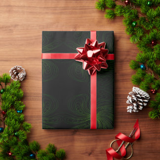 Ett abstrakt symmetriskt mönster med organiska lin presentpapper