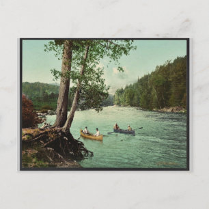 Ett Adirondack-bergströmslam av klassiskt Photochr Vykort