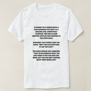 Ett AI-skämt om en lejon och en ko T Shirt