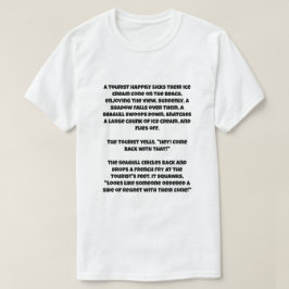 Ett AI-skämt om fiskmås och glass T Shirt