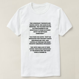Ett AI-skämt om två konspirationsteorister T Shirt
