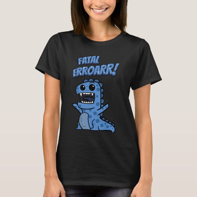Ett allvarligt feldatorprogram t shirt (Framsida)