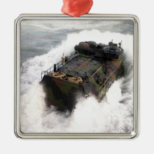 Ett amphibious anfallfordon 2 julgransprydnad metall