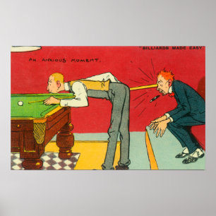 Ett angeläget ögonblick bassängstickreplik som poster