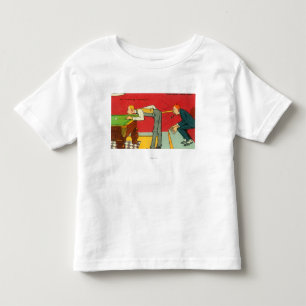 Ett angeläget ögonblick bassängstickreplik som t-shirt