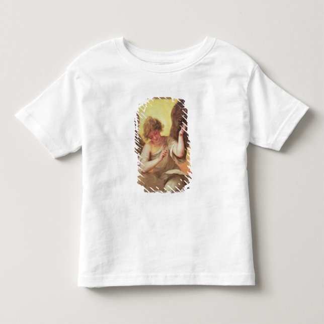 Ett ängelinnehav en Glass flaska Tee Shirt (Framsida)