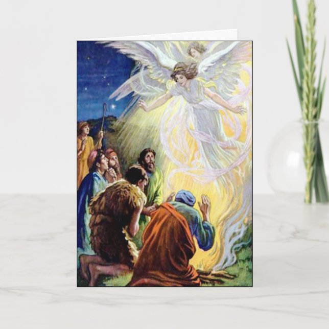 Ett Änglar Prayer Anpassningsbar Hälsning Card Helgkort (Framsida)