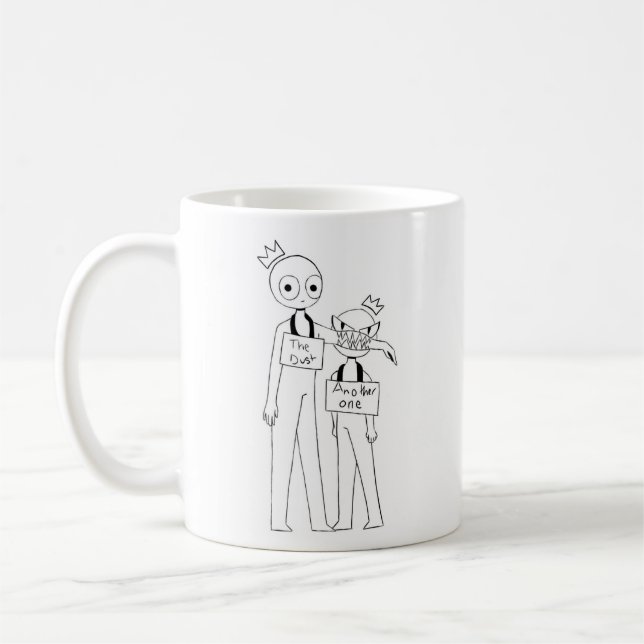 Ett annat biter damma avmuggen kaffemugg (Vänster)