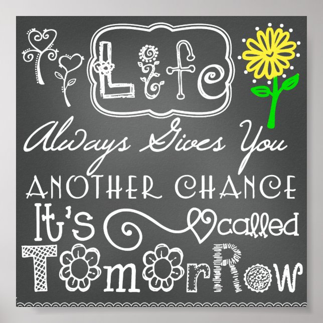 Ett annat Chance Chalkboard-utseende Poster (Framsidan)