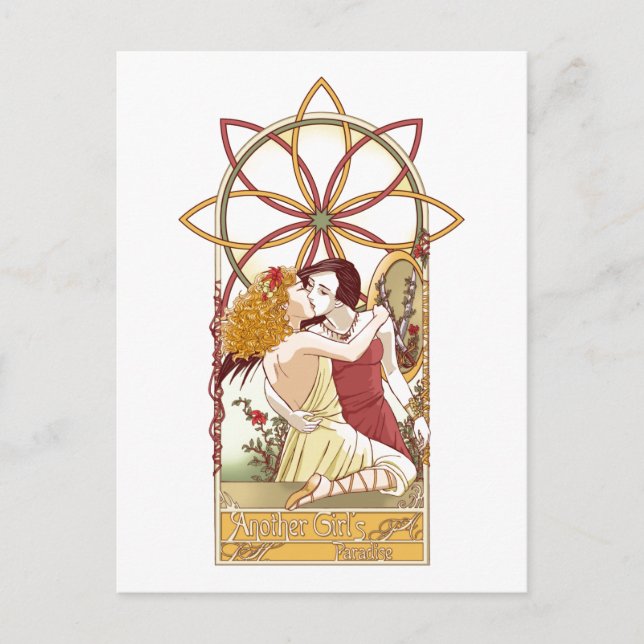 Ett annat flickparadis vykort (Framsida)