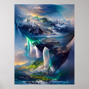 Ett annat land lever i molnen poster