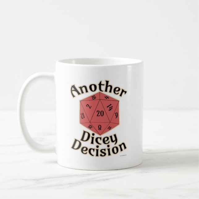 Ett annat tärningsbeslut Brädspels Liv Kaffemugg (Vänster)