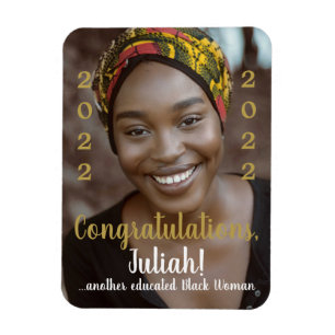 Ett annat utbildat Black Woman 2022 Studenten Phot Magnet