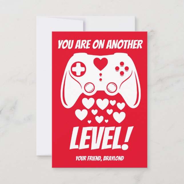 Ett annat Valentines day-grafikkort på nivå (Framsida)