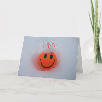 Ett ansikte - sons valentin dag helgkort