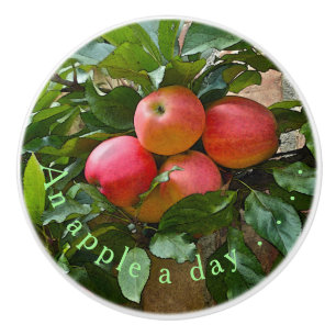 "ETT ÄPPLE A DAY"./KLUSTER AV ÄPPLEN KNOPP