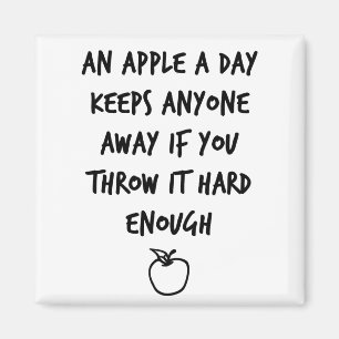 Ett äpple en dag magnet