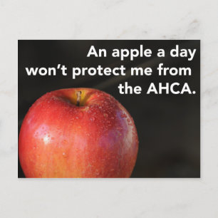 Ett äpple om dagen för att stoppa AHCA! Hälso- och Vykort