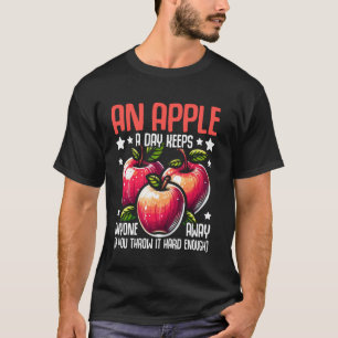 Ett äpple om dagen håller vem som helst borta Äppl T Shirt