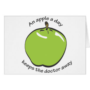 Ett äpple om dagen… hälsningskort