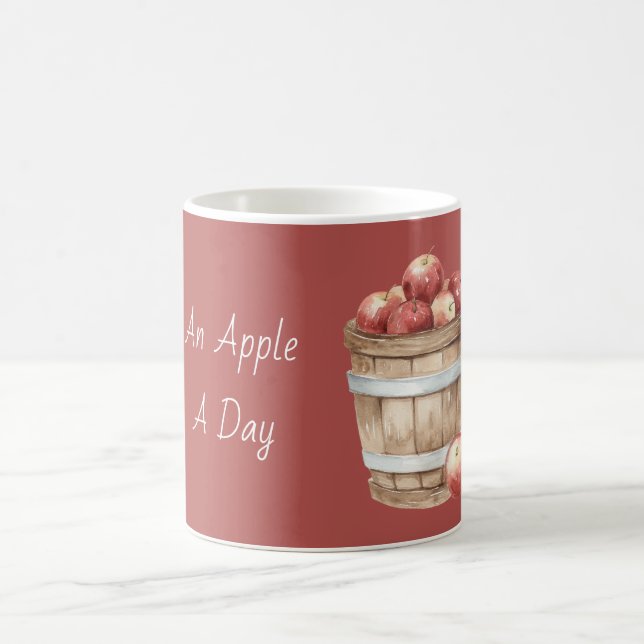 Ett äpple om dagen kaffemugg (Center)