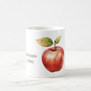 Ett äpple om dagen kaffemugg