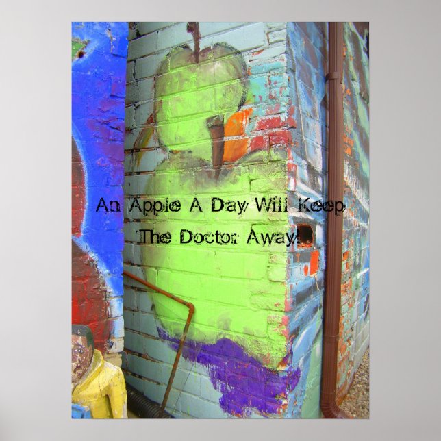 Ett äpple om dagen kommer att Behålla Doktor... Poster (Framsidan)