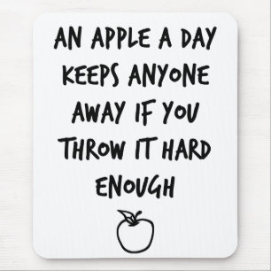 Ett äpple per dag musmatta