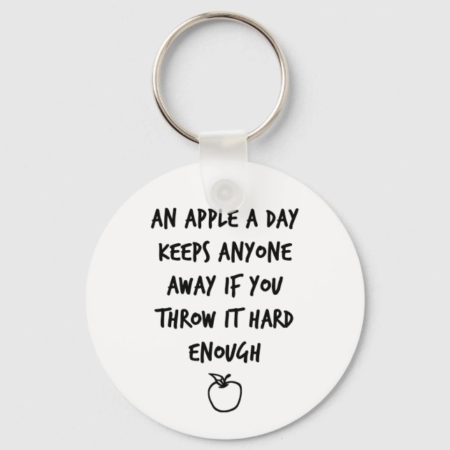 Ett äpple per dag nyckelring (Framsida)