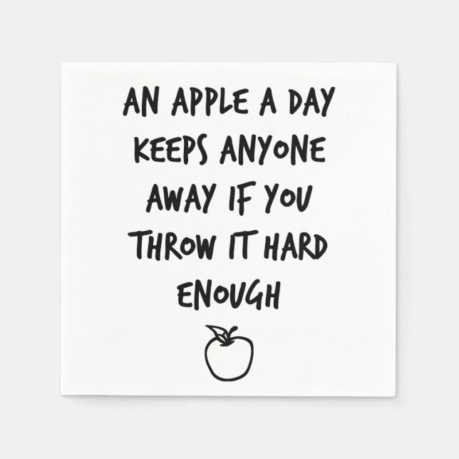 Ett äpple per dag pappersservett (Framsidan)