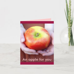 Ett äpple till dig-kort helgkort