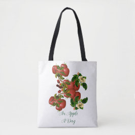 Ett äpple-Trendig-Grönt-Eleganten Gren Tygkasse