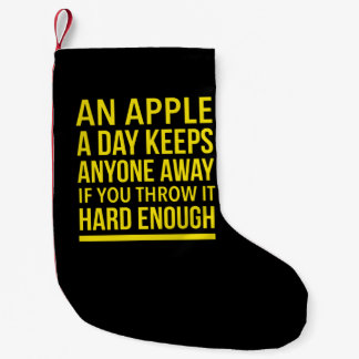 Ett äpple varje dag behållor vem som helst att kas liten julstrumpa