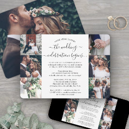 Ett år - årsjubileum 7 Photo Bröllop Inbjudningar