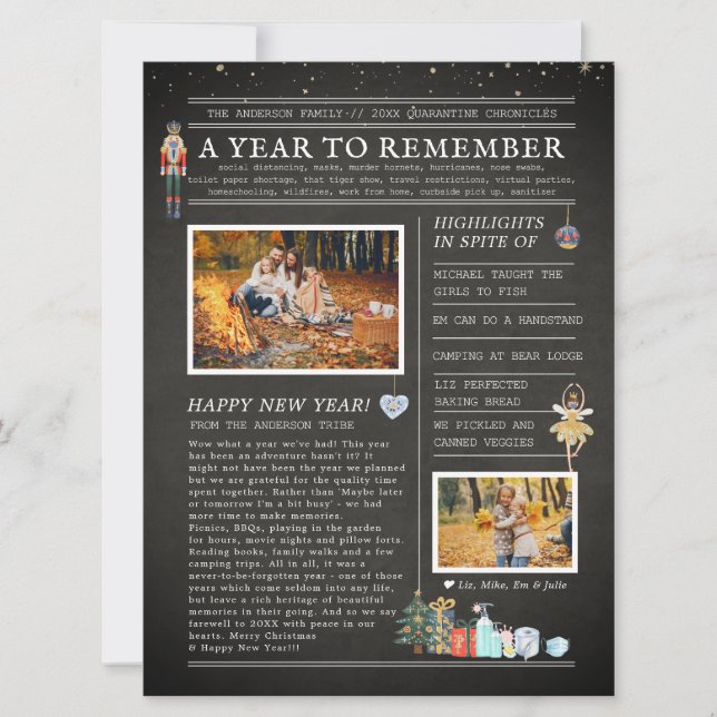 Ett år att minnas | Julflyer för familjen (Framsida)