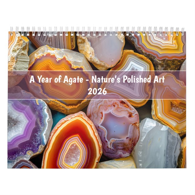 Ett år av agat – naturens polerade konst kalender (Omslag)