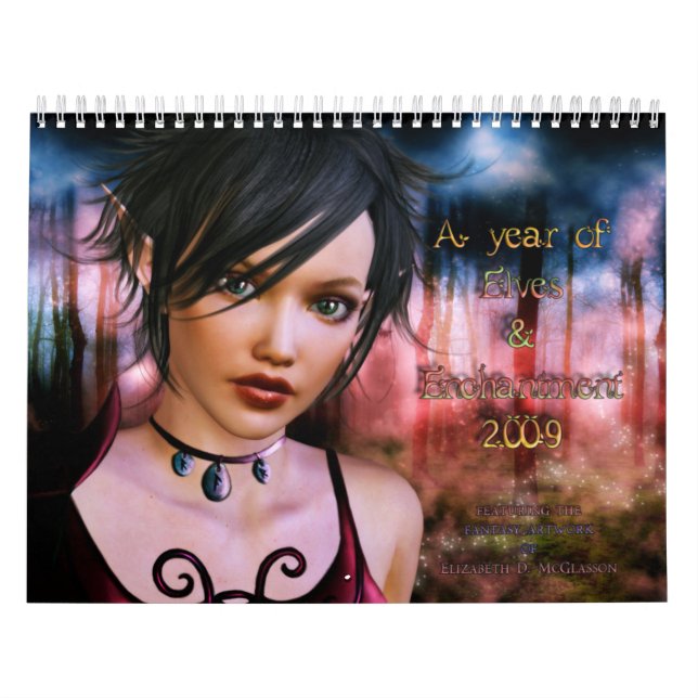 Ett år av älvor och förtrollningen kalender (Omslag)