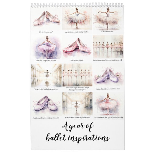 Ett år av balletinspiration kalender (Omslag)