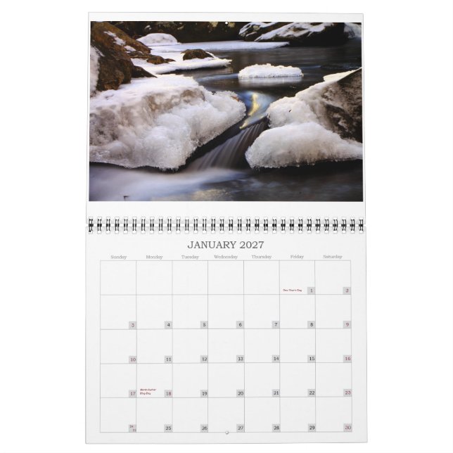 Ett år av bilder från North Carolina Kalender (Jan 2027)