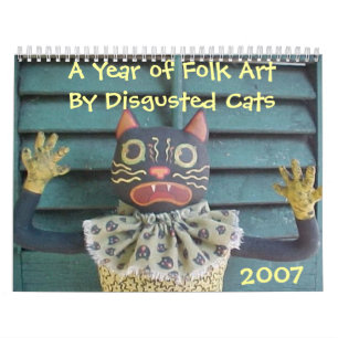 Ett år av Folk konst vid äcklade katter Kalender