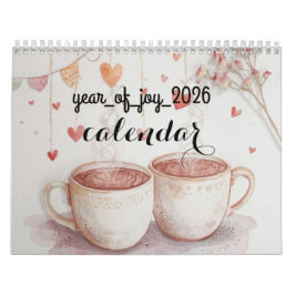 Ett år av glädje 2026 utskrivbar kalender