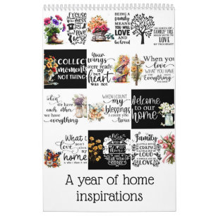 Ett år av inspiration från hemmet kalender