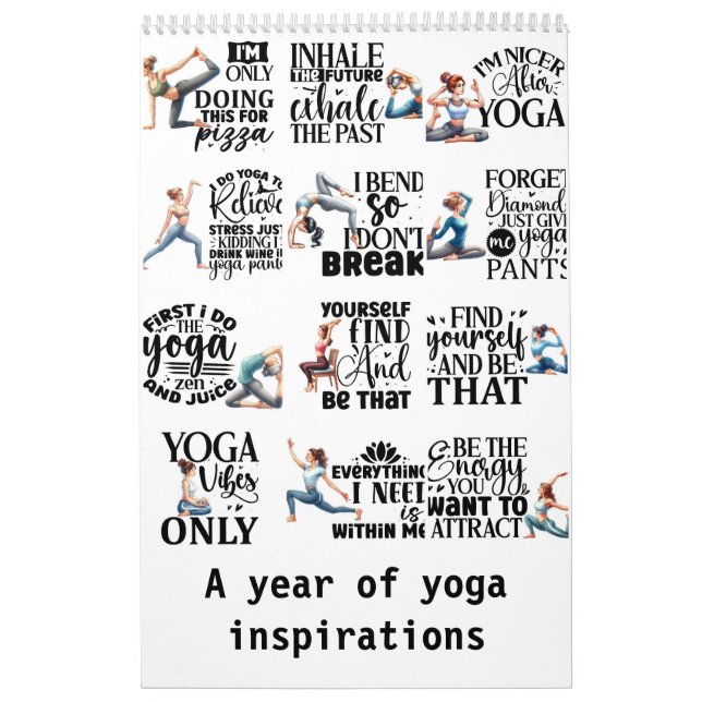 Ett år av yogainspirationer kalender (Omslag)