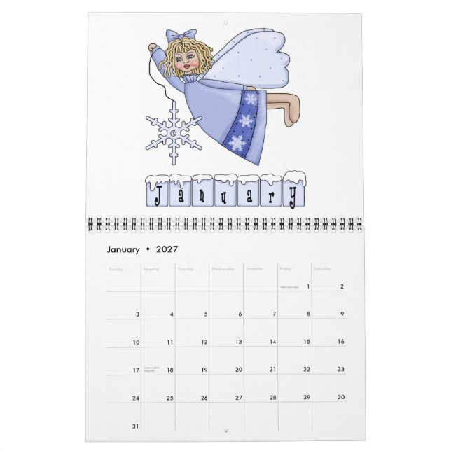 Ett år för Änglar Kalender (Jan 2027)